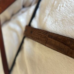 Genuine Crocodile Lucchese Brand Belt Strap